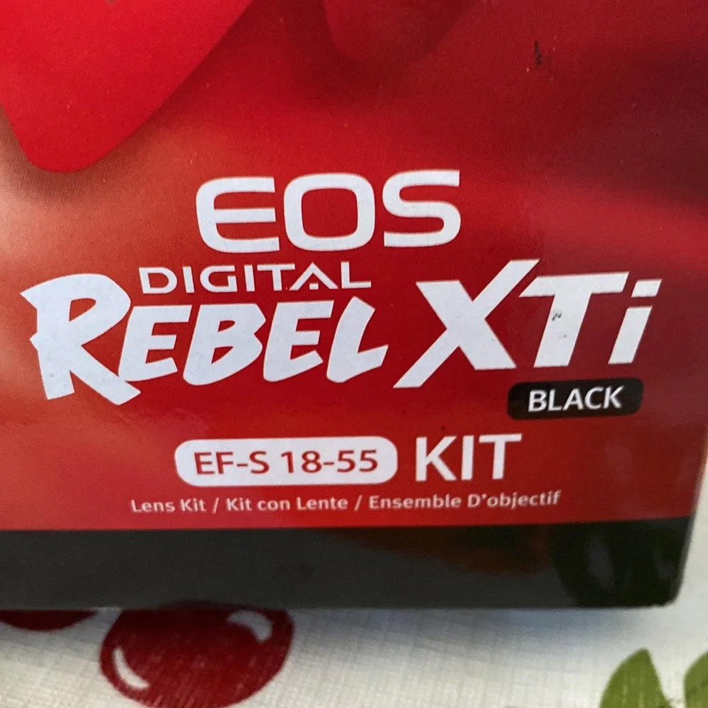 Canon EOS digital rebel still black camera